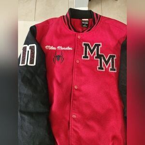 Marvel Miles Morales SPIDER-MAN Varsity Letterman's M Jacket Size S BoxLunch 11